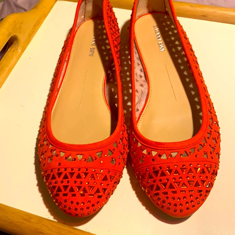 Gianni bono 9.5 RED sparkly flats